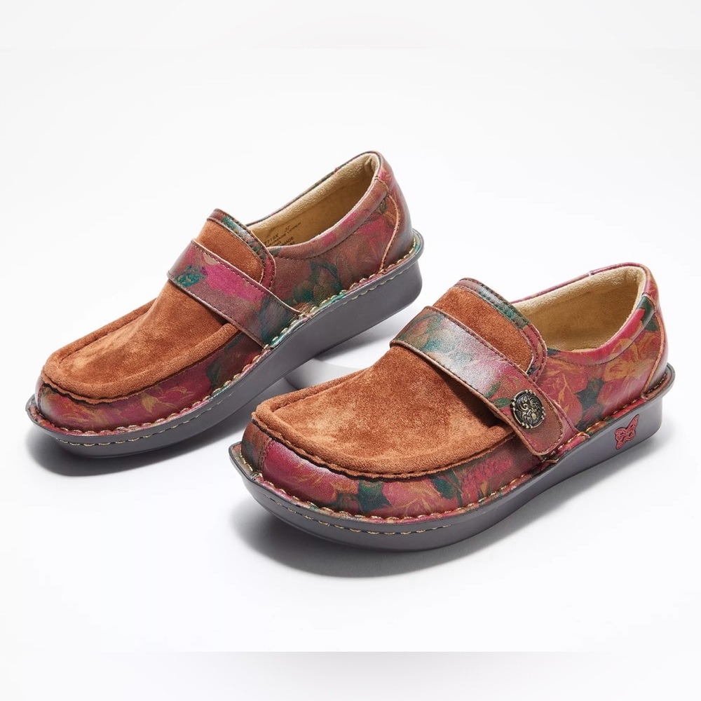 Algeria Marie South Western Romance Suede Slip-Ons - Size 37